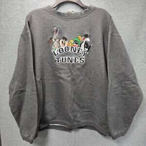 Vintage Looney Tunes Warner Bros 90s Crewneck Unisex Sweater Size Medium